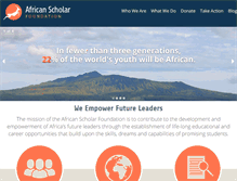 Tablet Screenshot of africanscholar.org